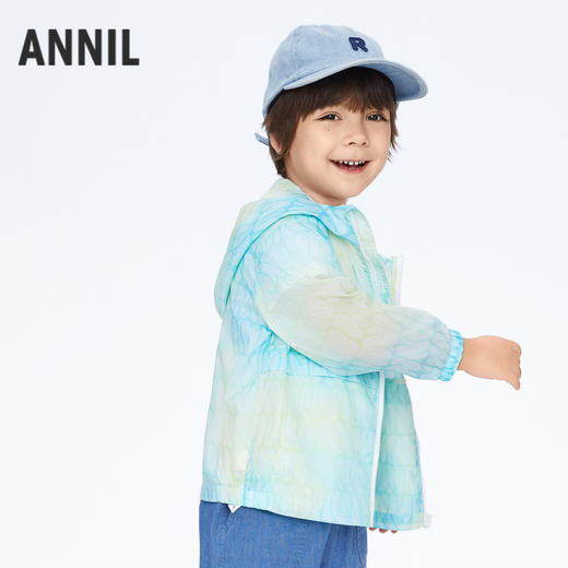 男童户外防晒衣防紫外线轻薄外套新款安奈儿童装实体店同款XB415533 商品图2