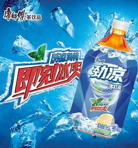 康师傅劲爽冰红茶果味茶饮料1L/瓶