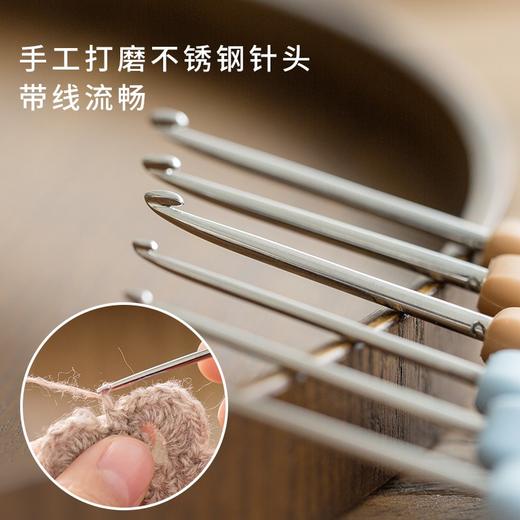 苏苏姐家【套装】彩色钩针手工编织工具不锈钢毛衣材料包毛线团针 商品图2