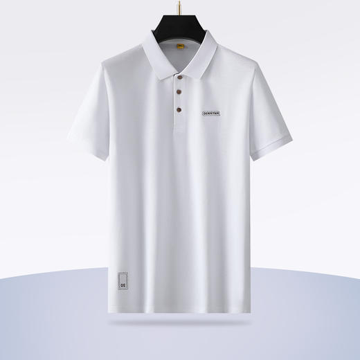 【100%丝光棉】【新款DG】大依优型大码短袖Polo衫珠地网眼翻领加肥加大男士大号弹力透气舒适半袖夏装 商品图1