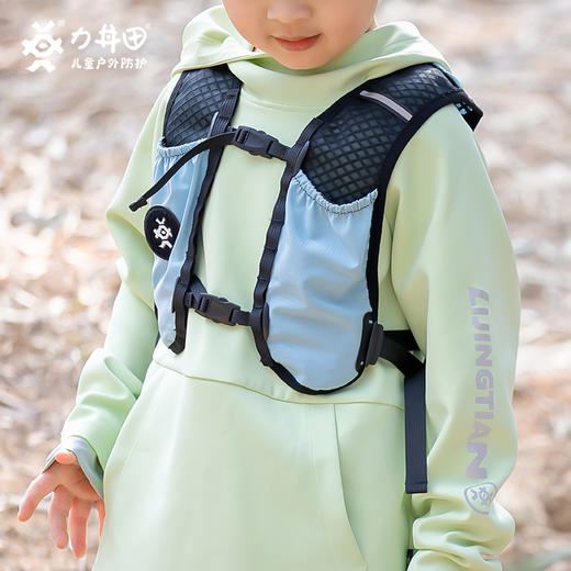 力丼田儿童户外背负系统  徒步跑步骑行登山蓝色双肩水袋包 防水防潮防沙耐磨 L2302E039CABE 商品图8