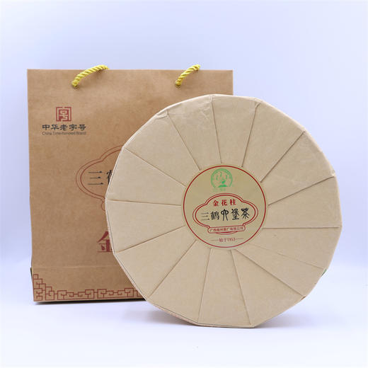 2021年三鹤六堡茶金花柱2.4kg 商品图1