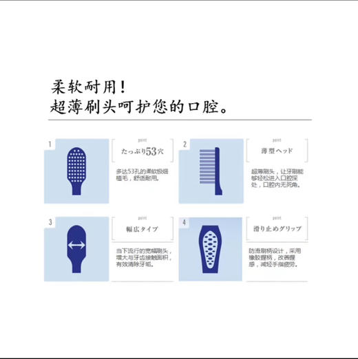 【海关保税直发】日本奥普乐士-波浪形窄头牙刷-会员5折 商品图4