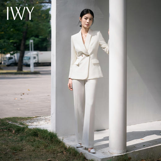 IWY/职业装气质女神范西装套装宽松高端西服外套女正装经理工作服C14219+P34219 商品图3