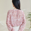 剩S/L/XXL 米思阳2026春季新款粉色印花春日衬衫法式优雅漂亮女士上衣0791 商品缩略图2