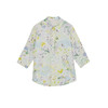 谜底碎花衬衫分袖女2024夏新款文艺风百搭宽松纯棉衬衣246MC9005 商品缩略图4