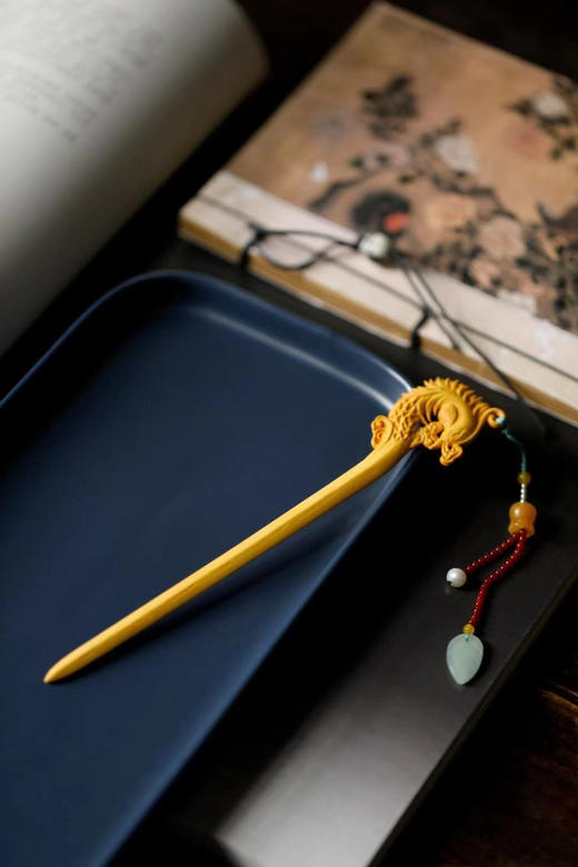 凤鸣°黄杨木发簪 商品图2