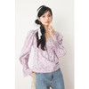 【严选】诗凡黎春精致抽褶设计碎花造型感泡泡袖衬衫SF3120141 商品缩略图0