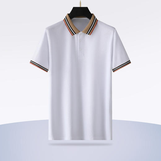 【100%丝光棉】【新款DG】大依优型大码短袖Polo衫珠地网眼翻领加肥加大男士大号弹力透气舒适半袖夏装 商品图1