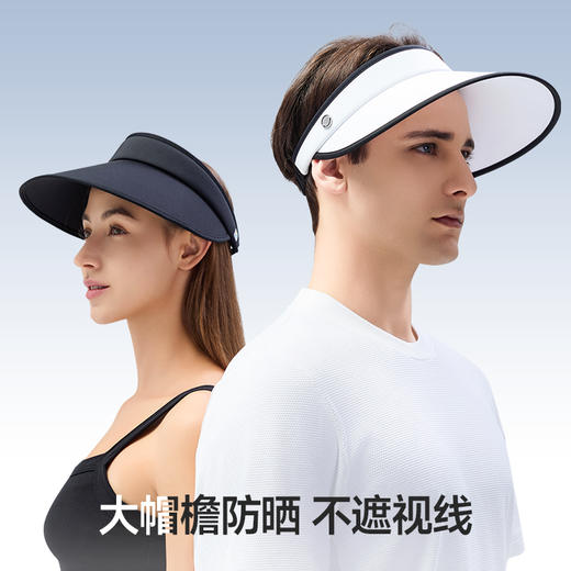【困妈】Supield素湃全波段专利防晒帽UPF600+防紫外线遮脸户外空顶太阳帽 商品图1