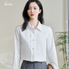米思阳2025春春季新款气质通勤白色衬衫高级感纯棉宽松上衣女0855 商品缩略图0