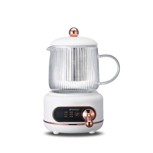 山水（SANSUI）养生壶煮茶器迷你办公室一人用电炖养生杯 0.5L白色KT-890 商品图5