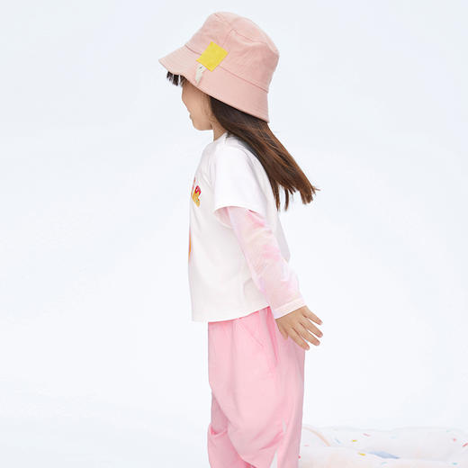 【实体店同款】女童假两件拼接长袖T恤新款安奈儿童装XG411622 商品图5