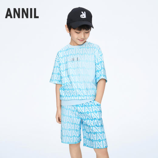 男童运动亲肤针织套装新款安奈儿童装实体店同款AB411638 商品图1