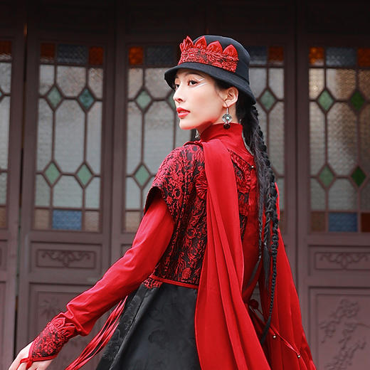 龙吟提花礼帽 |杨丽萍老师同款 |现货加急发 商品图3