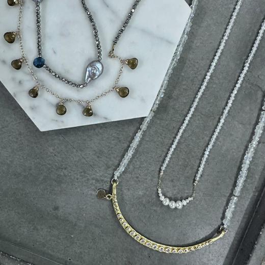 SpoiledBrat Jewelry月光石微笑项链 商品图4