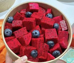 海南火龙果300克+蓝莓125克果切一盒