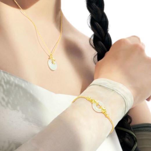 Fanci范琦×宫主 穗穗平安系列【穗穗平安项链】平安扣和田玉吊坠生日礼物送妈妈送女友 国风轻奢小众饰品礼物 下单即赠宫主精美礼盒+顺丰空运+运费险 商品图4