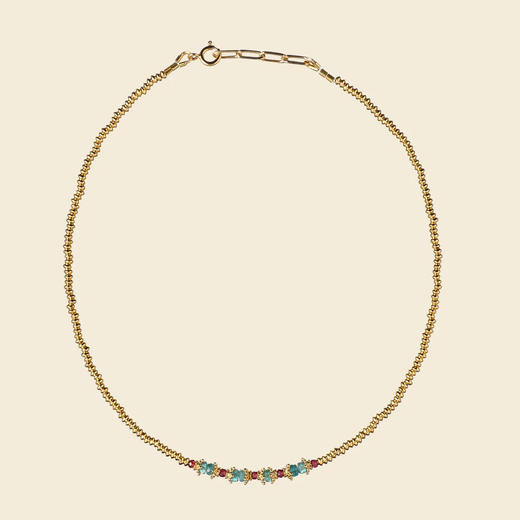 北京仓｜Tityaravy-SRIPHALA PEPITE-碧玺 石榴石 项链［法国设计师］ 商品图1