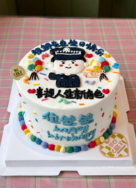 警察手绘蛋糕 商品图0