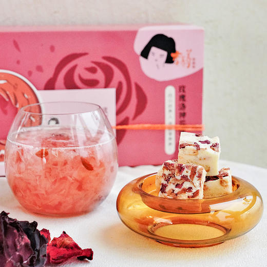 情人节【玫瑰有礼】玫瑰洛神花银耳羹+玫瑰雪花酥，浪漫只与你有关，春季养肝，玫瑰银耳相伴，玫瑰糕点茶点心，愿甜美幸福 商品图6