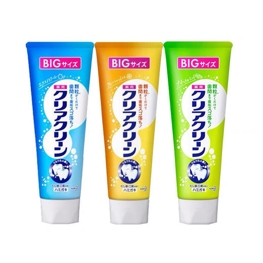 日本花王clearclean薄荷颗粒牙膏大容量170g-会员5折-随机发货 商品图2