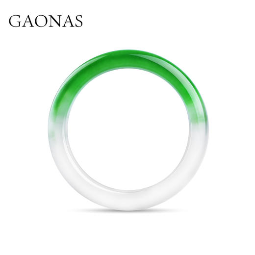 GAONAS 非金属合成锆石手镯 半山半水 国风时尚富婆绿手镯10345SG 商品图2