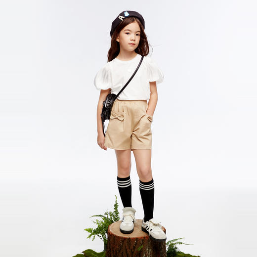 女童全腰梭织短裤夏季新款安奈儿童装EG426081 商品图5