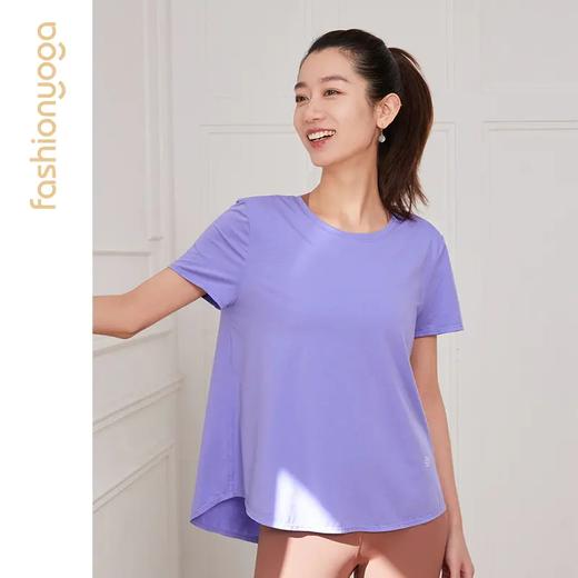 凡圣瑜伽四叶草镂空短袖外搭 F14307 商品图4