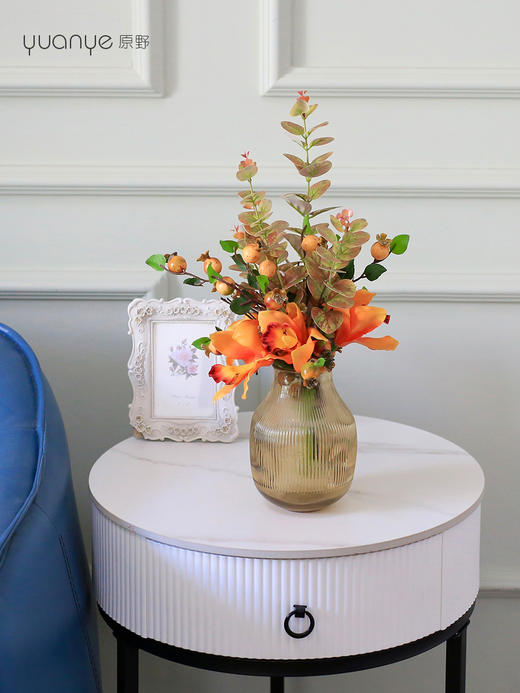 轻奢高端仿真花摆件酒店客厅花束假花摆设件绣球清新餐桌装饰花 商品图2