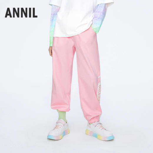 女童阳光活力休闲单裤裤子新款安奈儿童装实体店同款AG416525 商品图0