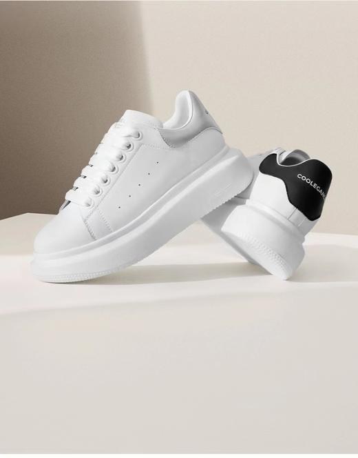 BELLE百丽2024春季新款时尚休闲透气厚底增高运动小白鞋板鞋 商品图2