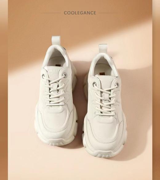 百丽女鞋厚底老爹鞋2024春季新款女鞋复古运动鞋休闲鞋 商品图1