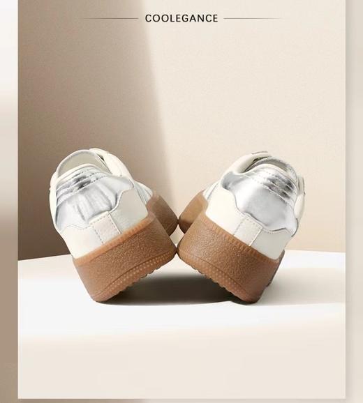 百丽复古德训鞋女2024年春款女鞋厚底撞色休闲鞋板鞋 商品图1