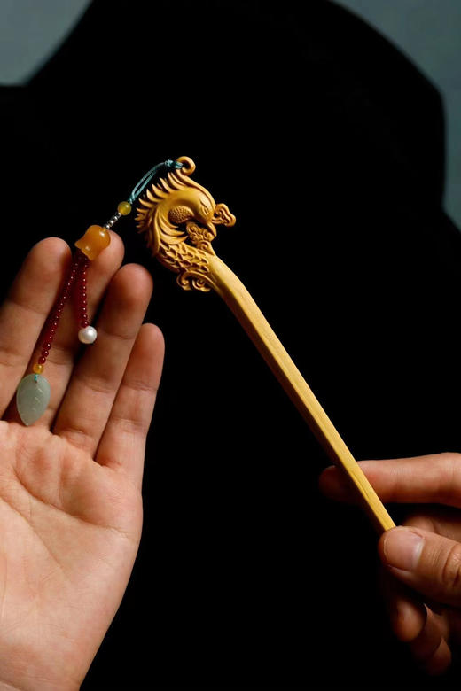 凤鸣°黄杨木发簪 商品图8