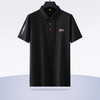 【冰丝高弹】【新款DG】大依优型大码短袖Polo衫胸前印花冰丝凉感翻领无痕肌理感加肥加大男士大号弹力透气舒适半袖夏装 商品缩略图1