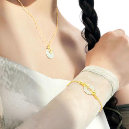 Fanci范琦×宫主 穗穗平安系列【穗穗平安手链】平安扣和田玉手串国风轻奢小众饰品礼物生日礼物送妈妈送女友  下单即赠宫主精美礼盒+顺丰空运+运费险 商品图4