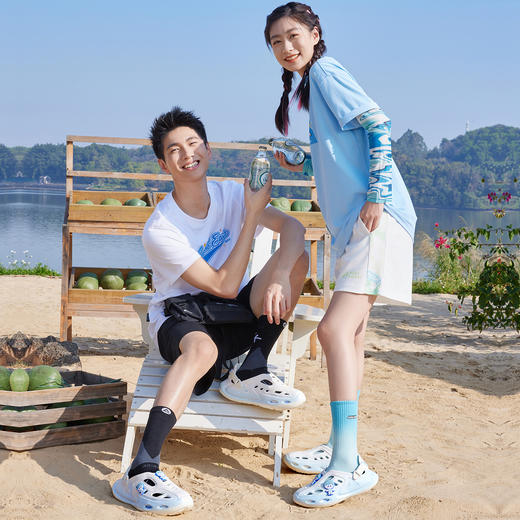 匹克态极洞洞鞋-巡游【小海龟丽莎联名拖鞋】男女款态极拖鞋休闲凉拖鞋潮流运动拖鞋ET41597L/ET41598L 商品图5