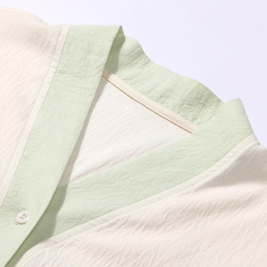 都市丽人生活家居春夏睡衣女软绵绵家居服薄款短袖短裤女士软绵绵套装LH41E1 商品图5