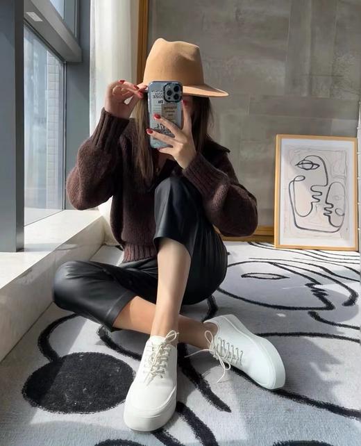 现货 THS 3.2-限时 小众品牌S&S  秀气清新素雅牛皮小白鞋 BZ1159 商品图1