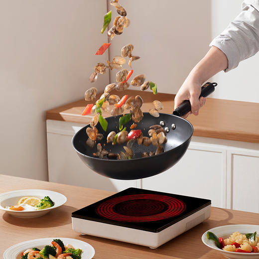 SANHO三禾0涂层铁锅，轻烟少油、越用越好用【G】 商品图1