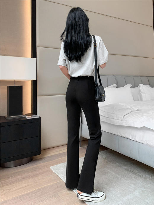 骆柒柒显瘦开叉裤，时尚微喇，西装面料，柔软亲肤，轻松显高显瘦~【G】 商品图5