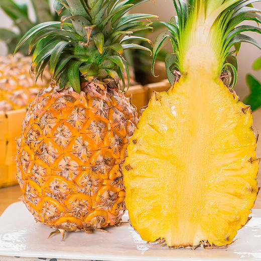 【海南金钻凤梨】 酸甜多汁 薄皮易切 新鲜水果 商品图5