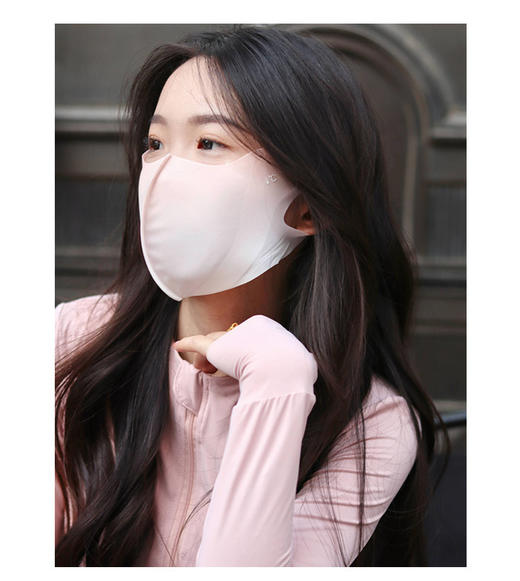 【无痕小凉皮】3D立体冰片防晒口罩 UPF50+可水洗  护眼角防紫外线 防晒凉感口罩 商品图11