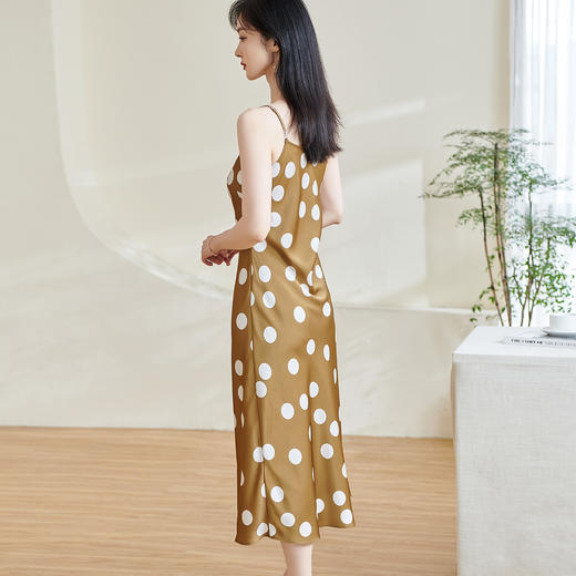 剩S 米思阳2026春季新款别致休闲波点印花连衣裙宽松搭配吊带裙女1022 商品图2