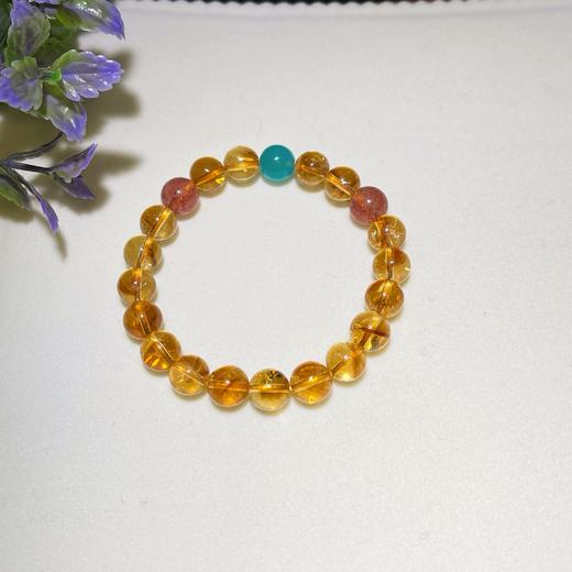 黄水晶手链手串 珠径9mm左右 商品图2