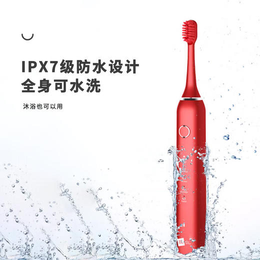 米技声波电动牙刷ET-962家用自动 红色 红色 商品图3