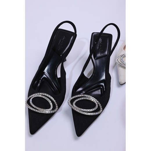 清仓捡漏  LIN CHAOZHANG黑白时尚高跟鞋 X2024001N 商品图0