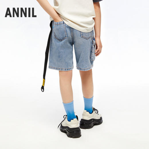 男童莱赛尔软牛仔中裤裤子夏季新款安奈儿童装EB426120 商品图2