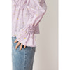 【严选】诗凡黎春精致抽褶设计碎花造型感泡泡袖衬衫SF3120141 商品缩略图3